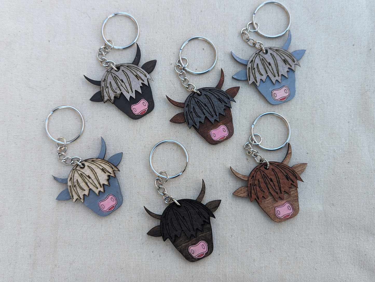 Highland Cow Keychain