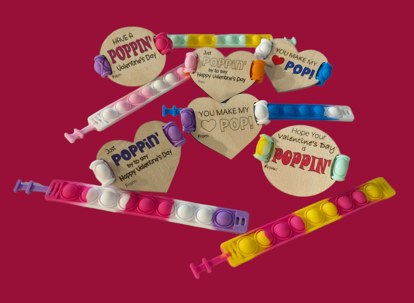 Pop It Valentine's Day Bracelet