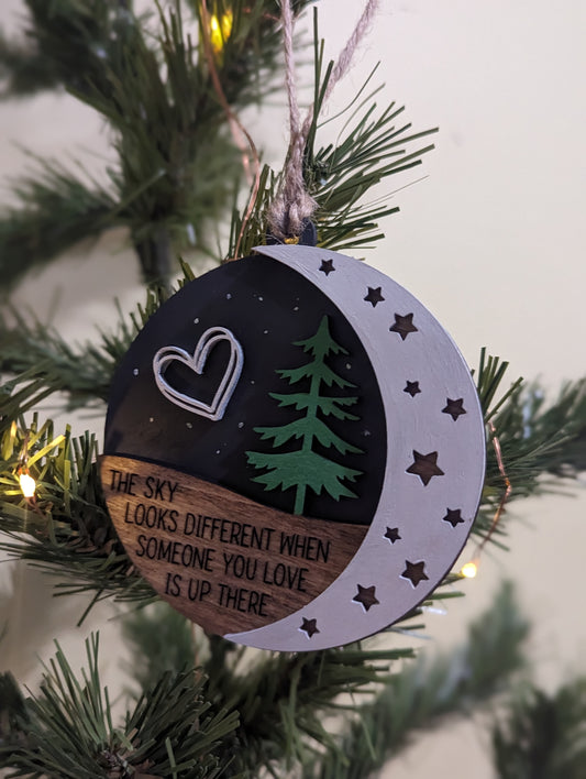 Memorial Christmas Ornament-Stary Night